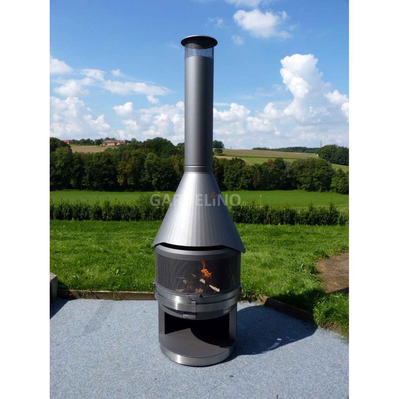 Edelstahl Grillkamin Vario
