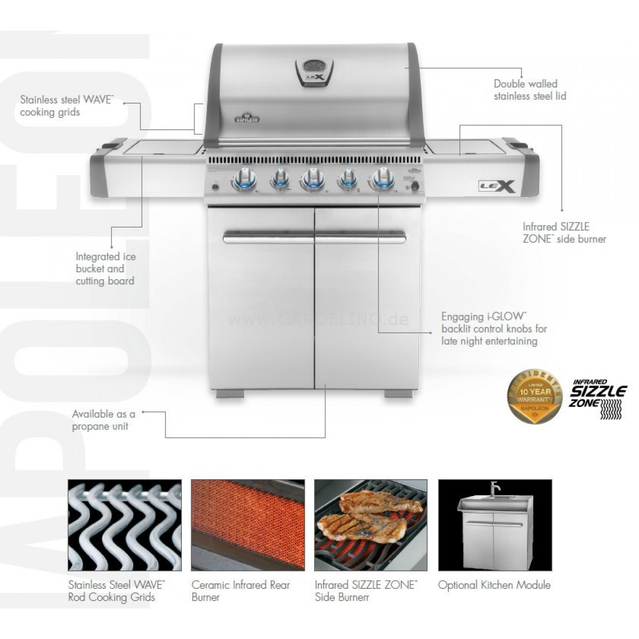 Napoleon LEX Grill Serie LEX485 RSIBPSS