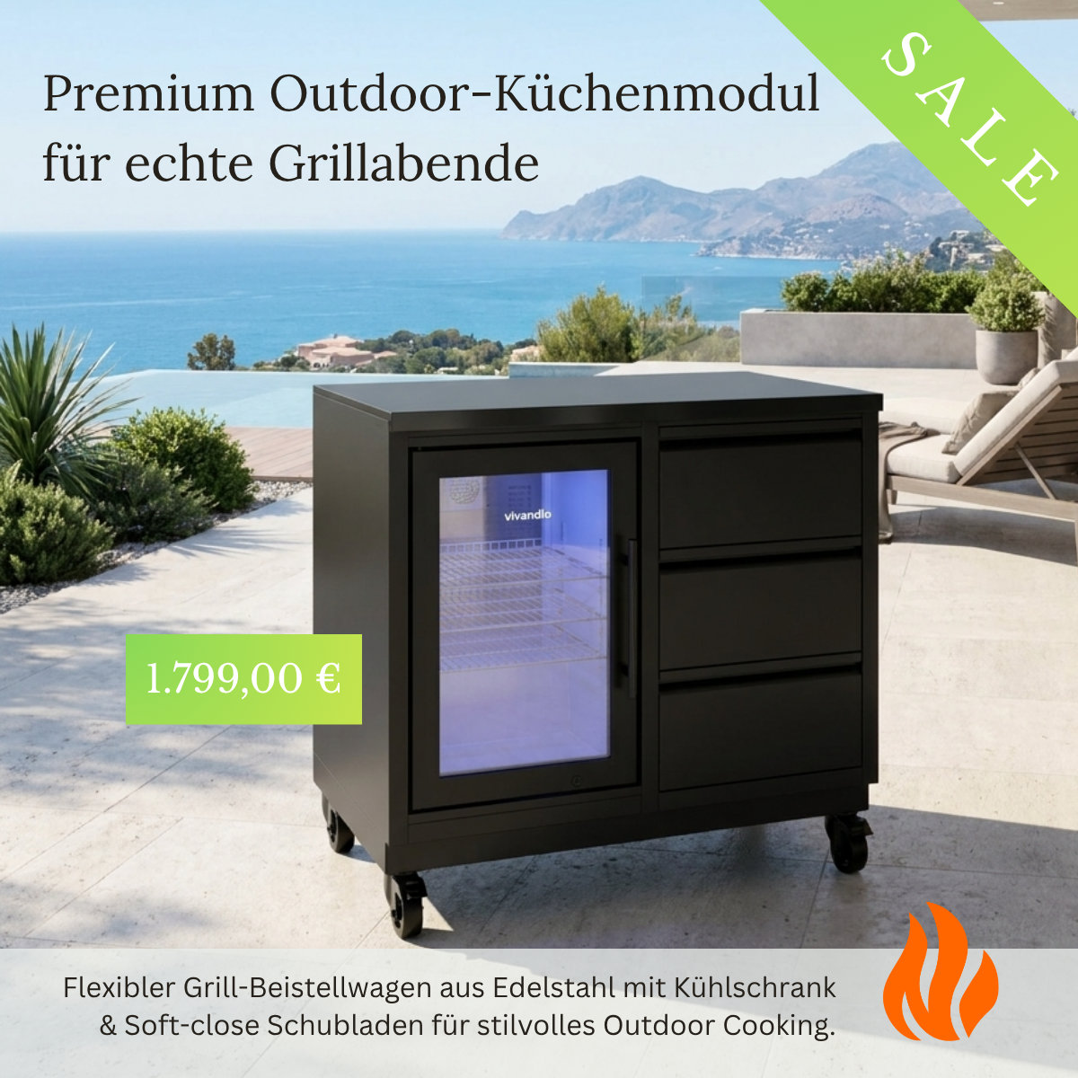 Grill Beistellwagen quub CoolBuddy