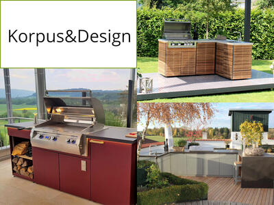 Korpus und Design der Herrenhaus Cubic Outdoor Küche