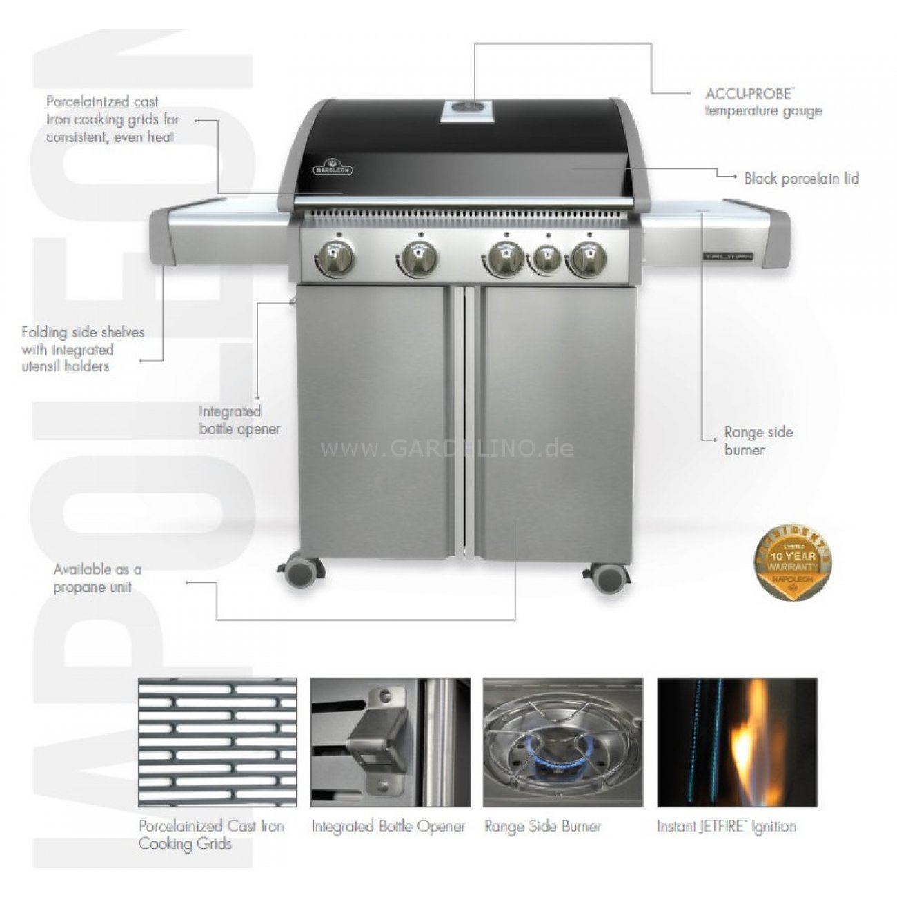 Napoleon T495SBPK aus der Triumph Grill Series