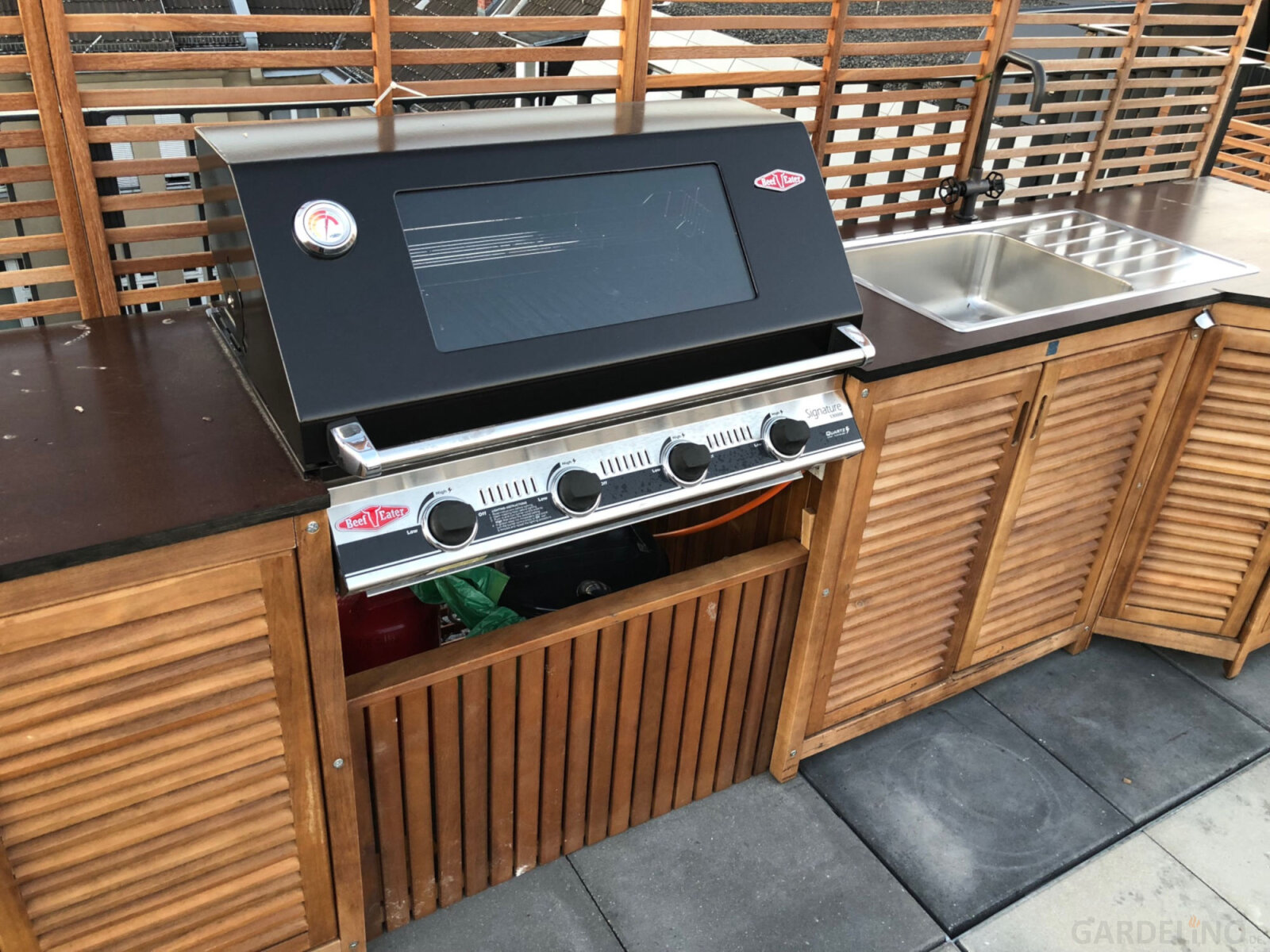 BeefEater Außenküche auf Dachterrasse