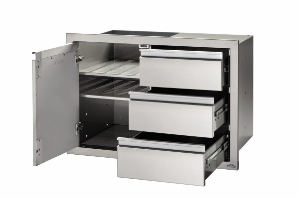 Schubladen Tür Kombination für Outdoorküchen von Napoleon Tür / 3er-Schublade 100x71cm