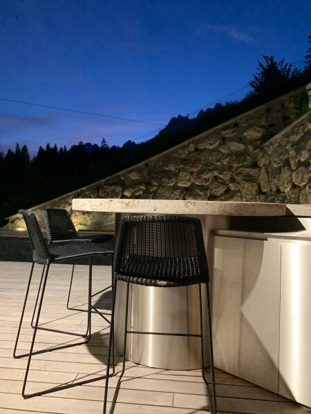 Außenküche aus Edelstahl