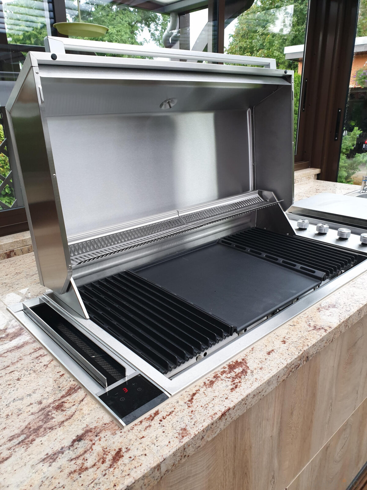 Outdoor Küche im Wintergarten