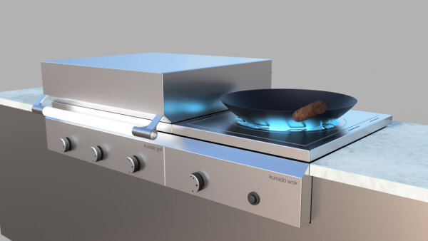 WOK Modul zum kuirado outdoor Kochsystem