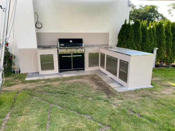 vivandio custom 116 cm Outdoor Küchen Bau-System mit Einzelrahmen