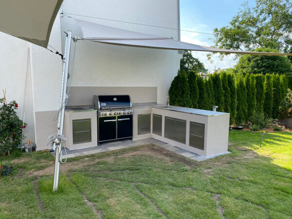 vivandio custom 116 cm Außenküchen-Modul mit Doppelrahmen