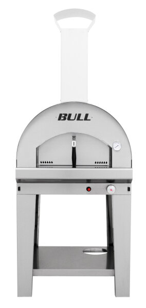 Mobiler Gas-Pizzaofen aus Edelstahl Bull BBQ