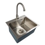 Auslaufmodell: Outdoor Küchen Spüle MA mit Armatur & Gartenschlauchstecksystem