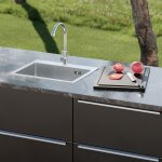 Auslaufmodell: Outdoor Küchen Spüle MA mit Armatur & Gartenschlauchstecksystem