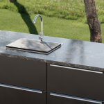 Auslaufmodell: Outdoor Küchen Spüle MA mit Armatur & Gartenschlauchstecksystem