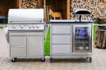 Edelstahl Outdoor Küchenmodul mit Kochfeld von vivandio quub