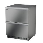 FD-110 Outdoor (Wein) Kühlschrank mit Schubladen, silber