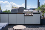 HPL-Outdoorküche auf der Dachterrasse
