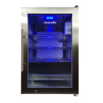 Outdoor Kühlschrank FS-63, silber Griff links