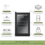 FS-63 Black – Schwarzer Outdoor Kühlschrank