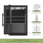 FS-63 Black – Schwarzer Outdoor Kühlschrank