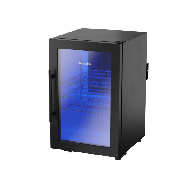 schwarzer Outdoor Kühlschrank FS-63, Griff links