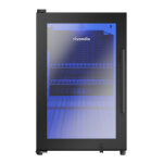 schwarzer Outdoor Kühlschrank FS-63, Griff rechts