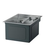Versteckte Spüle für Outdoorküche mit versenkbarer Armatur