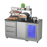 Kompakte Gartenküche mit Kühlschrank &...