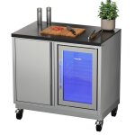 Grillmodul mit Kühlschrank