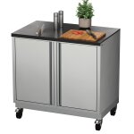 Garten- & Grillschrank mit Steinarbeitsfläche