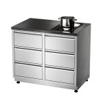 quub Doppel Schubladen Outdoorküchen Koch Modul Induktion
