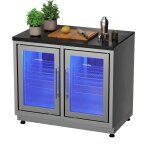 Mobile Outdoor-Kühlstation mit zwei Kühlschränken