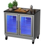 Mobile Outdoor-Kühlstation mit zwei Kühlschränken