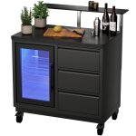Kompakte Outdoor-Bar mit Kühlschrank & Theke