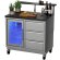Kompakte Outdoor-Bar mit Kühlschrank & Theke