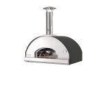 Stahl Holzbackofen Tabletop Fontana Forni Mangiafuoco Anthrazit
