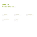 Stahl Gasbackofen mit Gestell Fontana Forni Margherita Rot