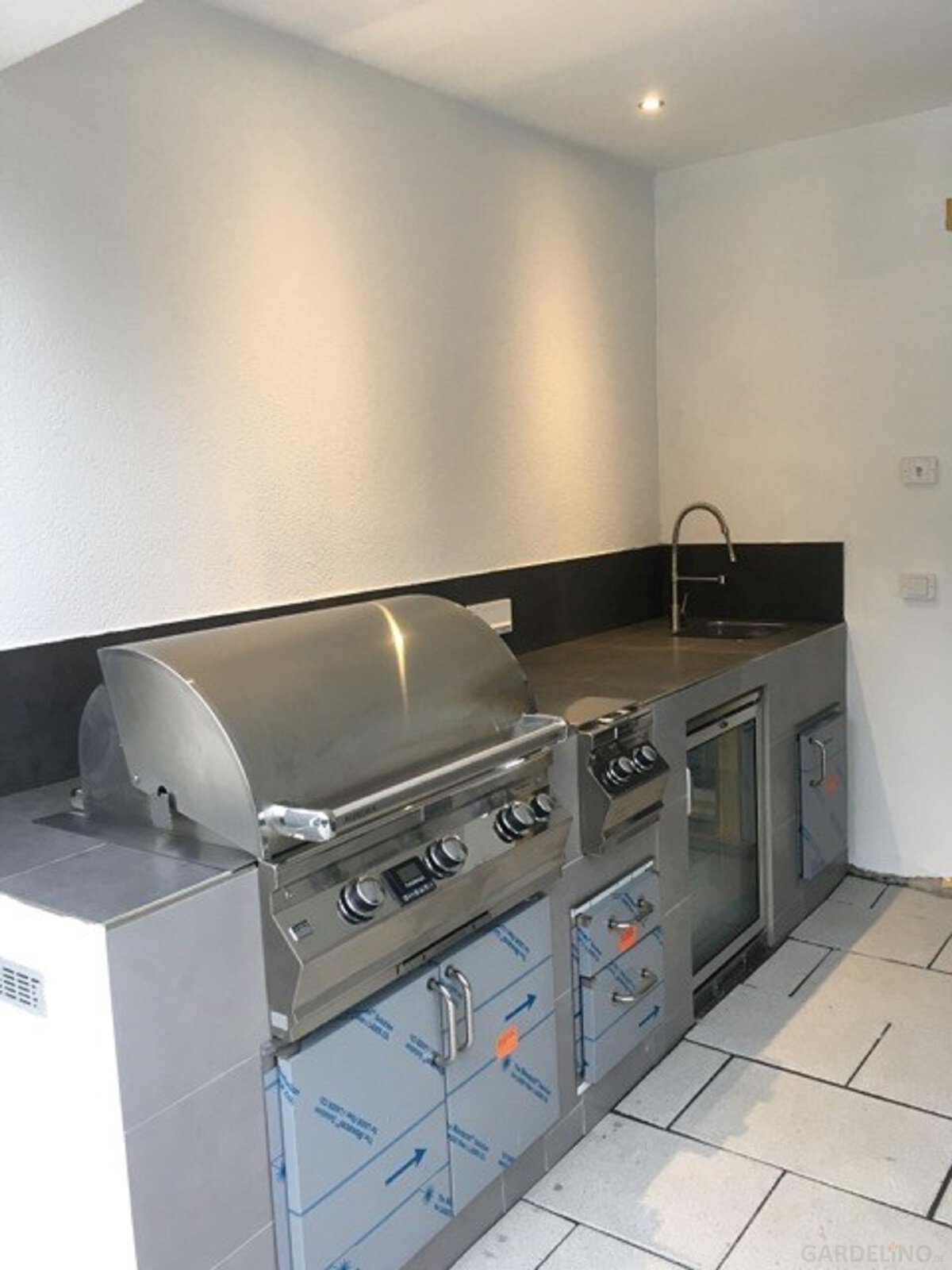 Komplette Fire Magic Außenküche aus Edelstahl