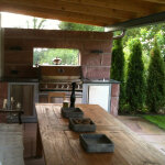 Napoleon Oasis Outdoorküche mit Einbaugrill