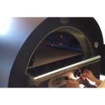 Gas Pizzaofen Family von Clementi 60  x 60 cm Kuppel Rot